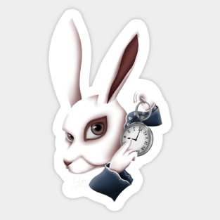 White Rabbit Sticker